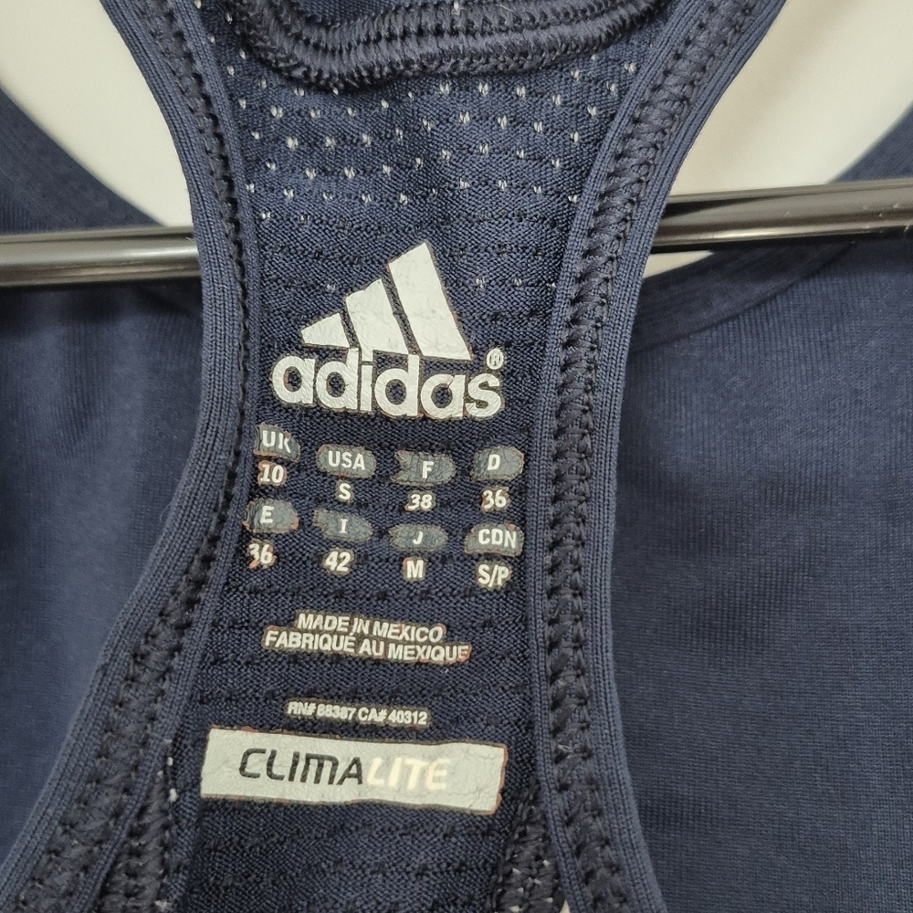 Adidas Blue Sports Bra Performance Intimates - Picture 5 of 5